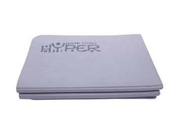 Коврик для йоги складной 190 х 120 см толщина 8 мм TPE HYPERMAT лиловый
